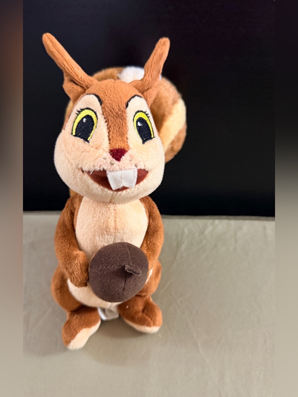 Disney Brown and Cream Squirrel Plush